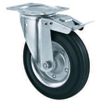 Roda Rhombus Karet Hitam Rem
