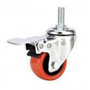 roda pu 2 inch drat rem