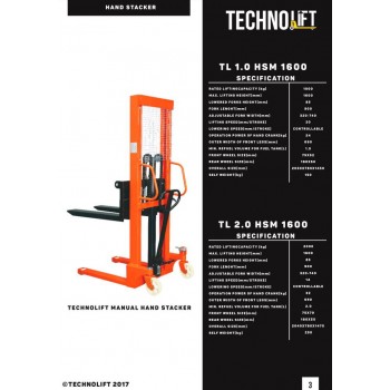 Hand Stacker Manual Techno Lift