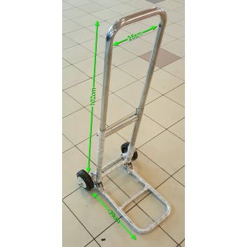 Trolley Lipat Chrome 2 Roda