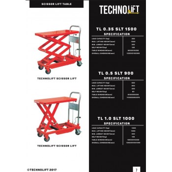 Hand Scissor Lift Table Techno Lift