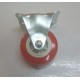 Roda PU Merah Non Bearing 2" CASTER Taiwan Plat Mati