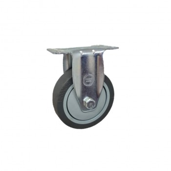 Roda Karet TPR Abu Abu Medium Duty TECHNO WHEEL Plat Mati