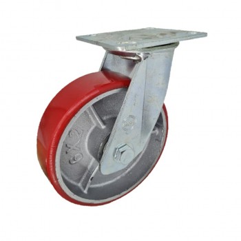 Roda PU Besi Cor Heavy Duty TECHNO WHEEL Hidup
