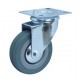 Roda Karet Abu Abu RRT Hidup / Polos Plat